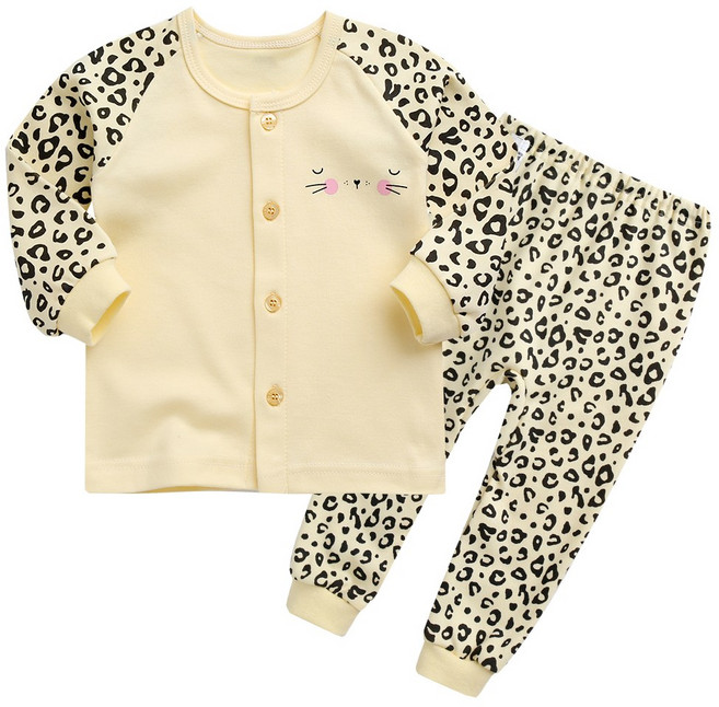 그린베베 봄가을 영유아용 야옹 양면내의