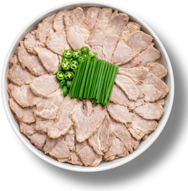 삶아나온 목전지 수육 돼지국밥 수육국밥용, 2kg, 10개