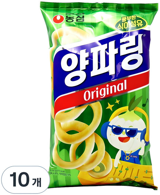 양파링 오리지널, 80g, 10개