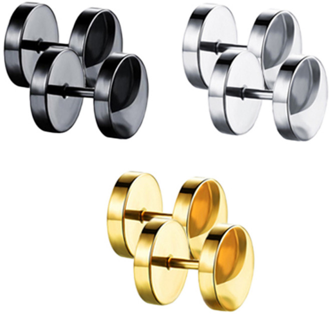 에르모사제이 맨즈 ME001 써지컬 스틸 기본 원형 바벨 남자 여자 피어싱 귀걸이