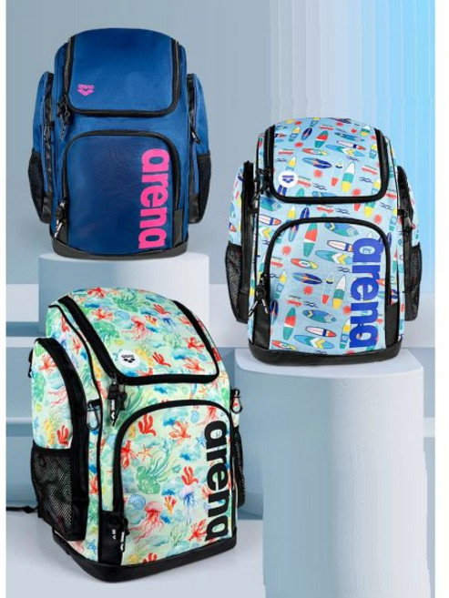 아레나 45리터 백팩 수영 오리발 트레이닝 가방 Arena Backpack SO006, 블루핑크