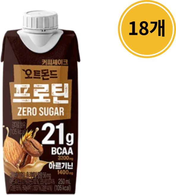 오트몬드 프로틴 커피 셰이크, 18개, 250ml