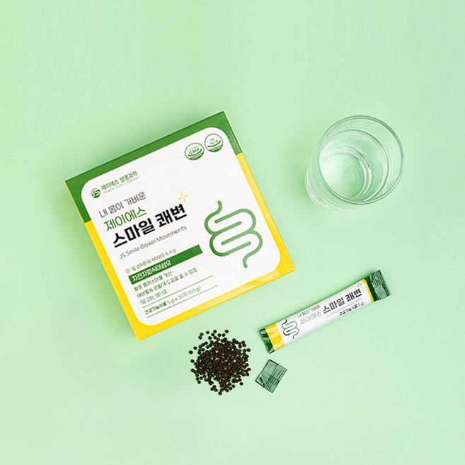 제이에스 스마일 쾌변 차전자피 식이섬유 환 변비 영양제, 1개, 30회분