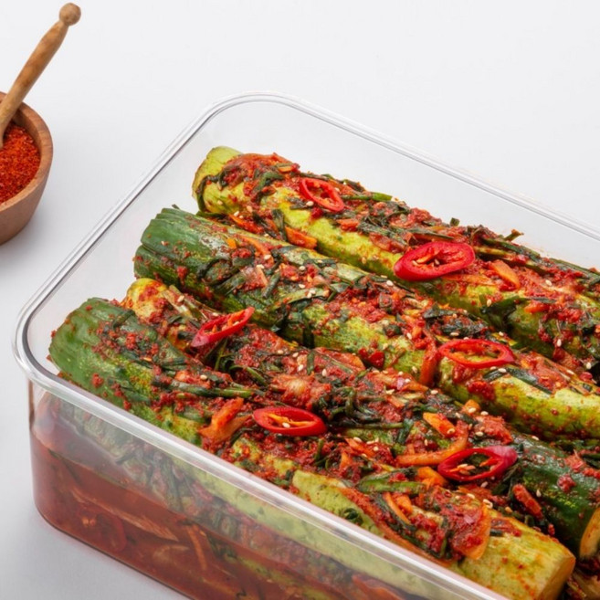 맛있는 국내산 오이부추김치 소박이 김치 반찬거리, 1세트, 1kg