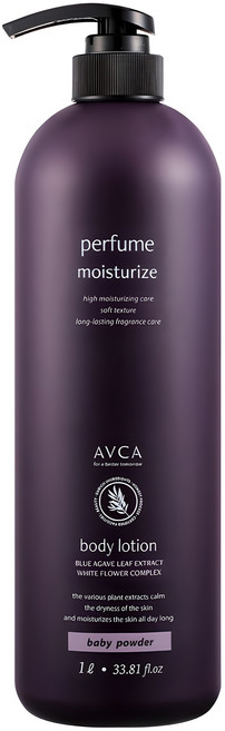 아브카 퍼퓸 대용량 바디로션 베이비파우더향, 1L, 1개