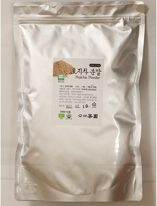 유기농 호지차 분말. 호지차 가루 500g(보성산), 500g, 1개, 1개입