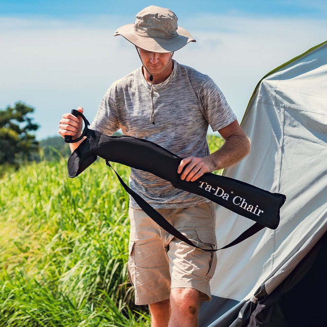 타다체어 파우치 보관백 접이식 의자 가방 체어백, 블랙, 1개