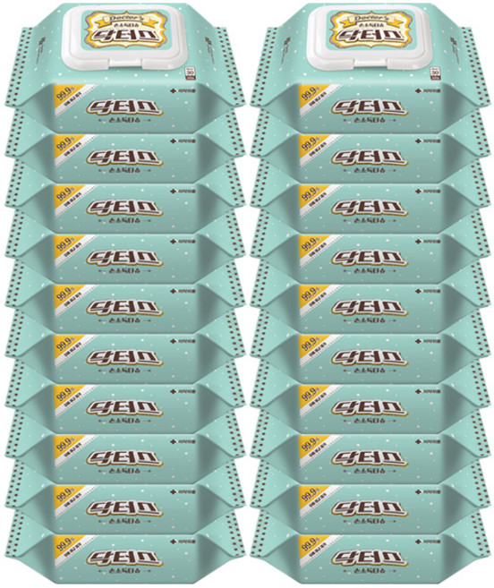 닥터스 손소독티슈 캡형 물티슈, 20개, 30매입