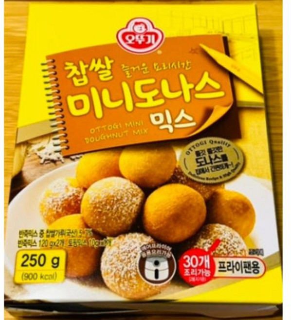 오뚜기 찹쌀 미니도나스 믹스, 250g, 17개