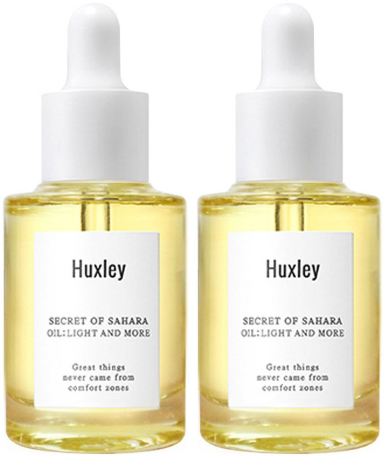 헉슬리 라이트 앤 모어 페이셜 오일, 30ml, 2개