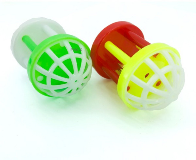 앵무새 장난감 양볼 방울공 1개 왕관 코뉴어 퀘이커 모란 놀이 훈련, 혼합