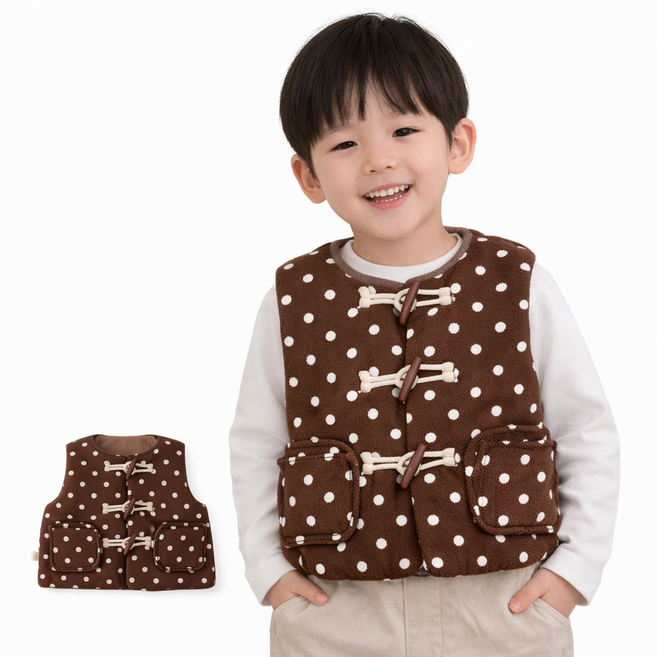 아동 실내 조끼 후리스 수면 베스트 키즈 어린이집