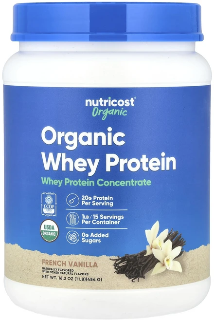 몸관리하세요 겨울입니다 Nutricost 유기농 유청 단백질 프렌치 바닐라 454g(1lb) 특별관리진행, Nutricost유기농유청단백질프렌치바닐라454g1lb, 454g, 1 - 쿠팡