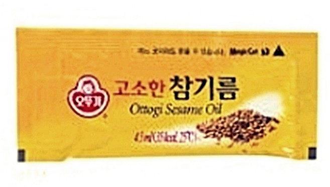 VB 오뚜기 일회용 고소한 참기름 4.5ml 100개, 4ml