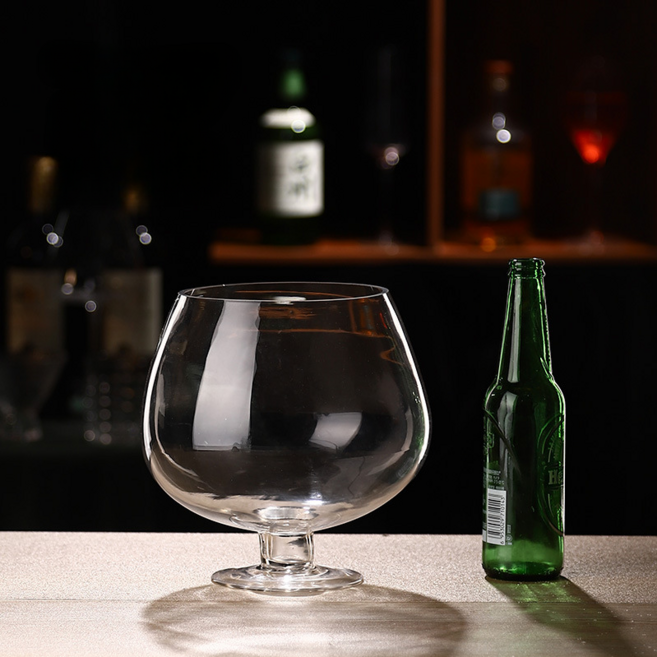 초대형 맥주잔 대용량 칵테일 글라스 파티용 홈바 유리잔, 1개