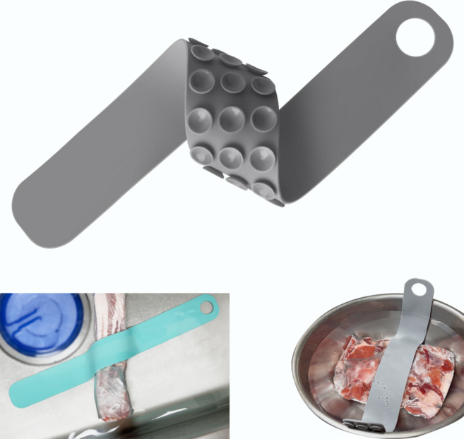 이지스홈 실리콘 익스트림 해동벨트 싱크대 스텐볼 흡착, 1개, 그레이