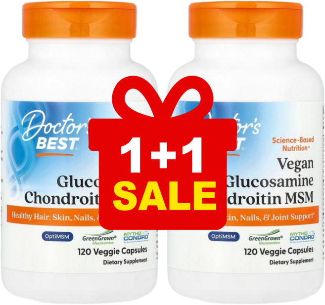 닥터스베스트 글루코사민 콘드로이틴 MSM 캡슐, 120정, 2개