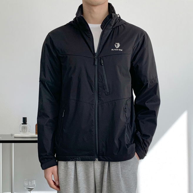 블랙야크 남성 343 하이브리드 바람막이 자켓