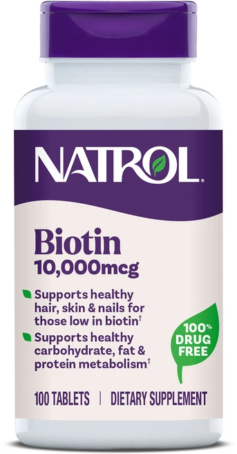 나트롤 비오틴 뷰티 10000mcg 타블렛, 100정, 1개 - 쿠팡