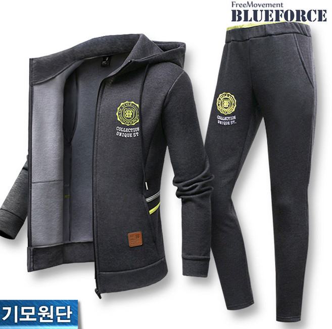 블루포스 비스퍼 후드집업 기모 트레이닝 세트(JJSTM5) 국내생산 남자 여자 커플룩 운동복 츄리닝 셋트 트레이닝복 추리닝 남여공용 빅사이즈