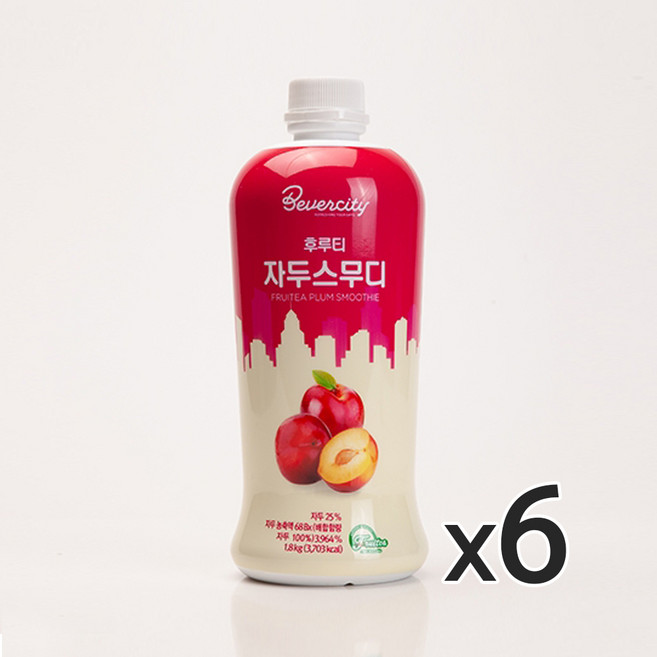 베버시티 후루티 자두스무디 1.8kg 6개