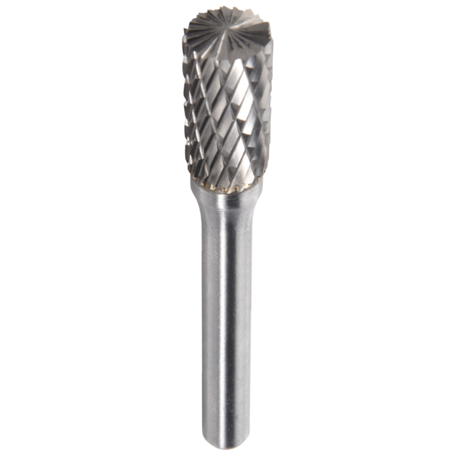 10mm 헤드 직경 원통형 텅스텐 카바이드 회전 버, 실버 &amp; 블루, 1개