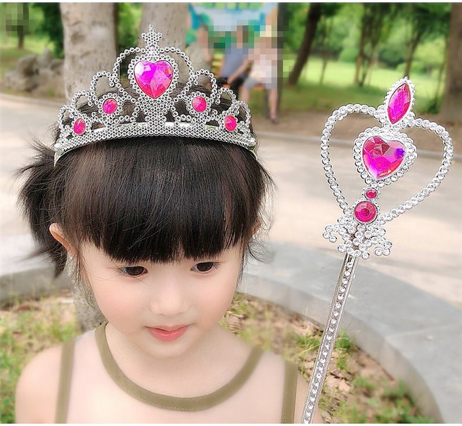 兒童皇冠魔法棒套組, 玫紅｜皇冠魔法棒套組 AP009, 1個