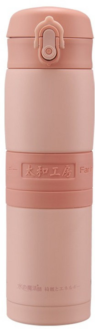 太和工房 SUS316 不鏽鋼 保溫瓶 350ml/450ml, 杏桃粉, 1個, 450L