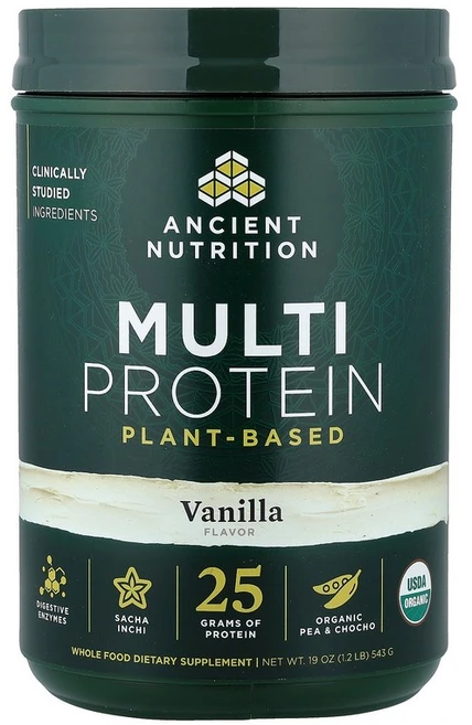 Ancient Nutrition Multi Protein Plant Based Vanilla 1.2 lb (543 g) - 쿠팡