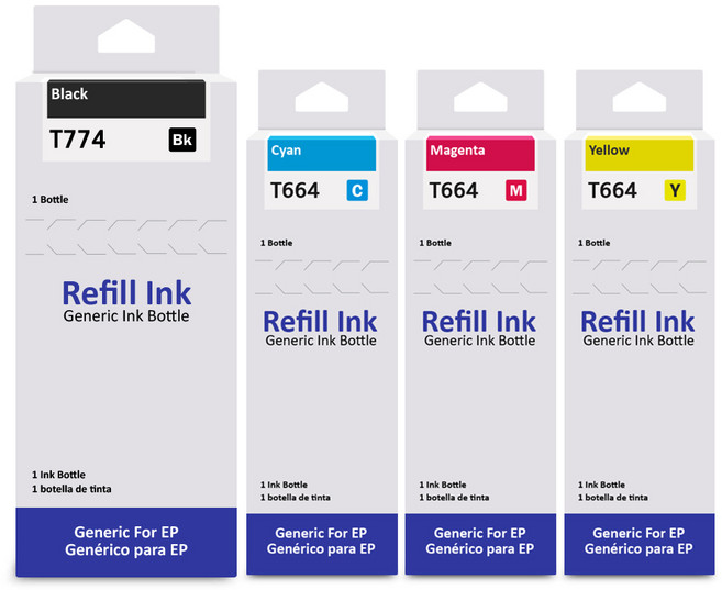 잉크다파라 엡손 호환잉크 T774 T664 세트, 1개