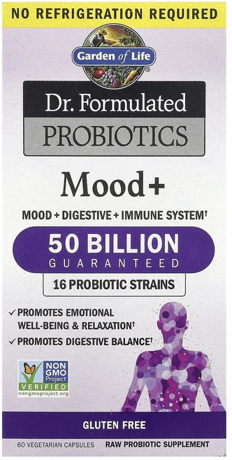 몸관리하세요 겨울입니다 Garden of Life 닥터 포뮬레이티드 프로바이오틱스 기분 개선 베지 캡슐 60정 특별관리진행, GardenofLife닥터포뮬레이티드프로바이오틱스기분개, 1개 - 쿠팡