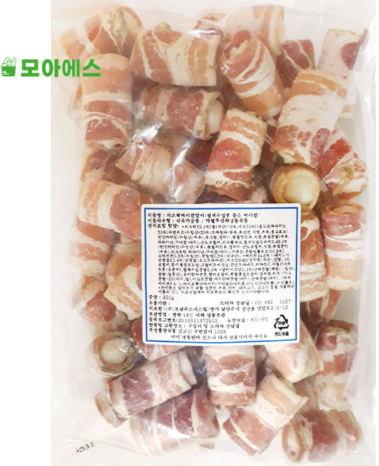 에어프라이어 베이컨떡말이 치즈 냉동 대용량 반찬, 1개, 850g