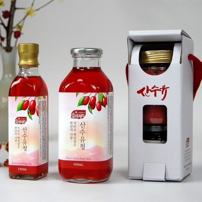 전남구례 산수유청 즙 산수유효능 특용작물 원액, 230ml, 1개