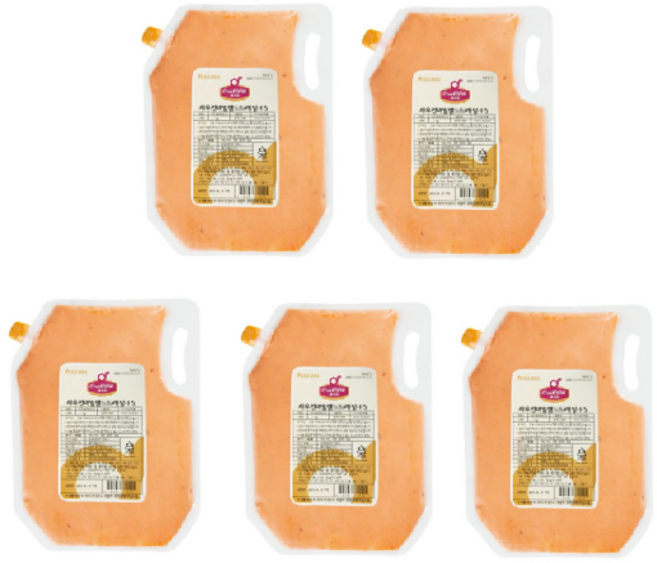 청정원대상 쉐프원 사우전드레싱 FS 2kg 5개 (1박스), 쉐프원 사우전아일드레싱FS2kg5개(일반박스)