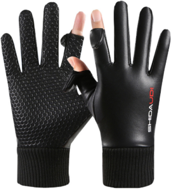 [착한청년들] 방수 스마트 터치 겨울철 방한 가죽장갑 바이크 등산 스키 캠핑용