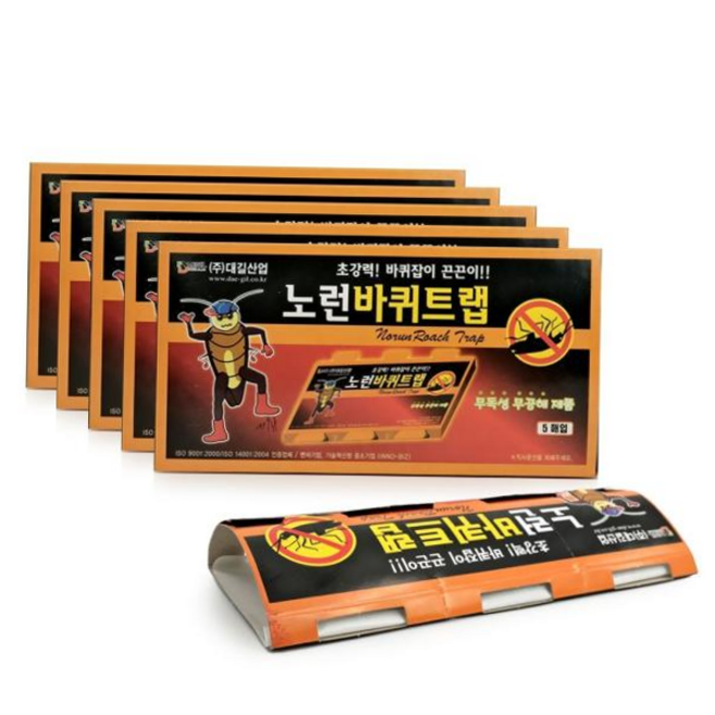 바퀴트랩 노런 바퀴트랩(5매입)(5개) 초강력 바퀴벌레 퇴치