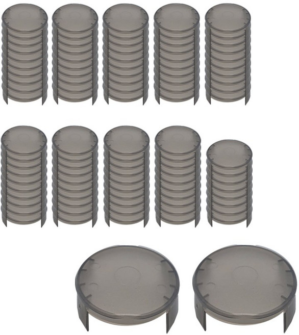아비앙 콘센트 안전커버, 애플블랙, 100개