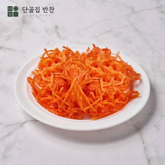 [단골집반찬] 볶은 당근채(굵은채) 2kg / 김밥 주먹밥재료, 1개