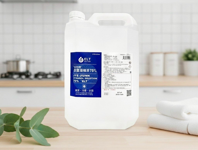 艾力特潔菌酒精液 75% ELT, 1個, 4L