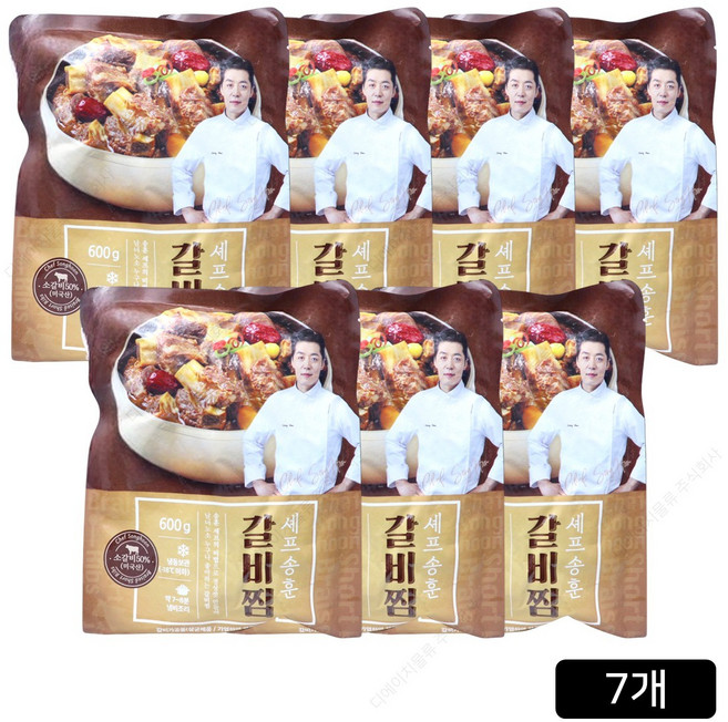 [홈쇼핑] 셰프 송훈 전통 소갈비찜, 7개, 600g