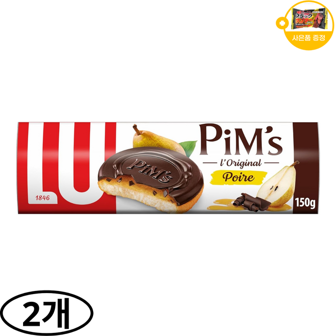 루 LU 핌스 초콜렛 배 사은품 추가증정, 2개, 150g