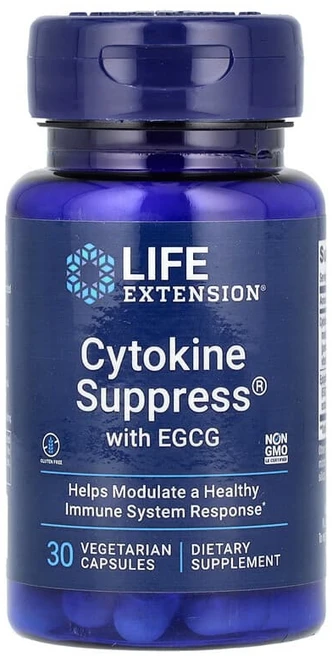 Life Extension EGCG 함유 Cytokine Suppress® 베지 캡슐 30정 LEX-18043, 1개 - 쿠팡