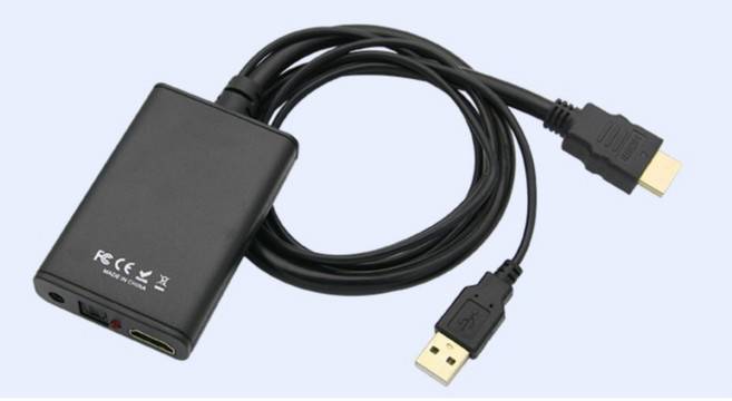 강당용 시스템오디오/화면 분리출력용 HDMI 컨버터 / 어댑터 컴퓨터 아답터, 1개