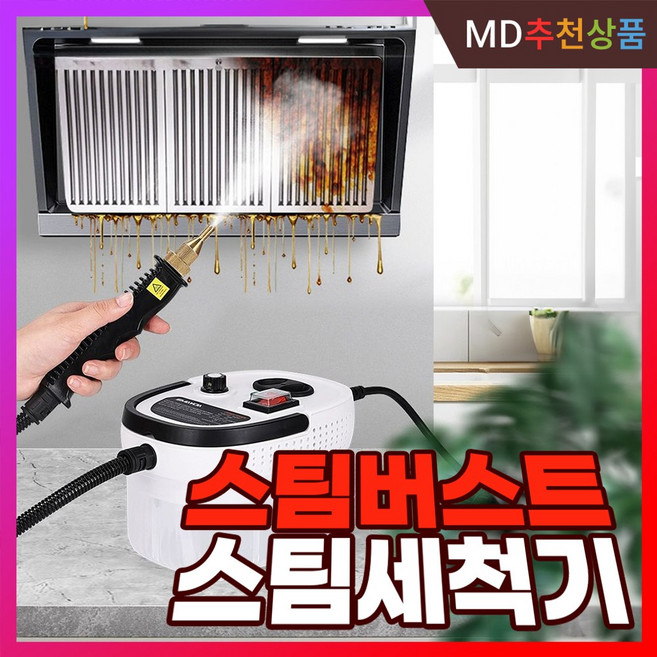 스팀버스트 고압 스팀세척기 고온 스팀세차 세척기 세차기 자동차 살균 냉장고 후드 주방용