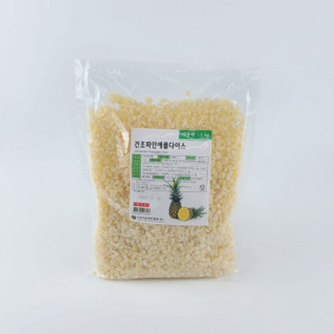 건조 파인애플다이스 1kg, 1개