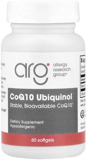 알러지 리서치 그룹 코큐텐 유비퀴놀 100mg Allergy Research Group CoQ10 Ubiquinol 100 mg 60정, 1개 - 쿠팡