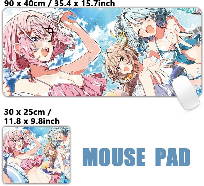 내가 연인이 될 수 있을 리 없잖아 무리무리 무리가 아니었다 굿즈 마우스패드 데스크 매트 데스크탑 주변 기기 800x300mm, 4mm 스타일3, 1개