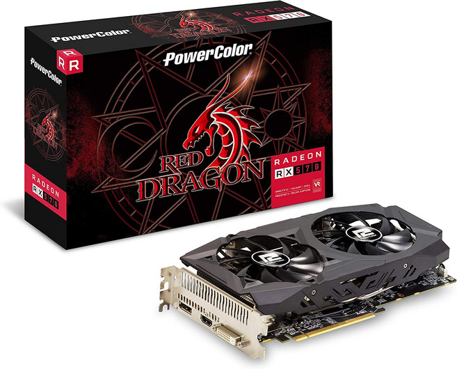 PowerColor 라데온 RX 570 레드드래곤 DHDV3 OC D5 8GB