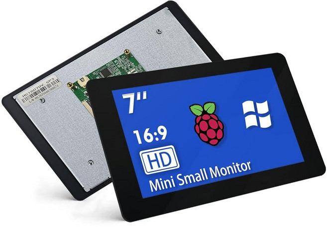 HAMTYSAN 7인치 라즈베리 파이 스크린 터치스크린 모니터 800x480 IPS DSI 디스플레이 라즈베리 파이 5/4/3용 MIPI 드라이버 프리 인터페이스