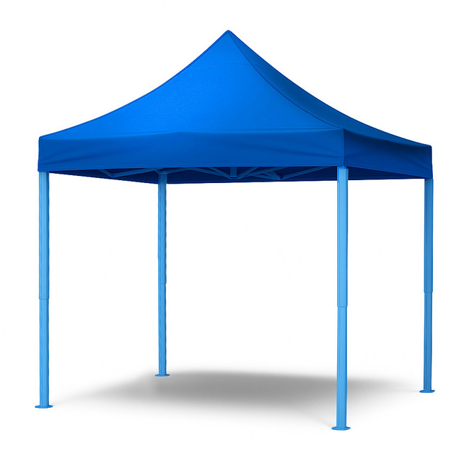 이엔비 캐노피 접이식 야외 천막 벨크로타입 수납가방포함, 프레임+지붕, 블루